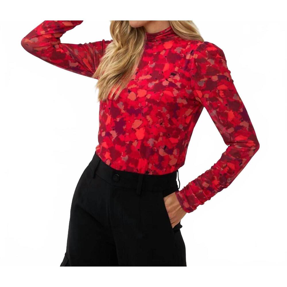 NEW ESQUALO talli mesh wonders top in red